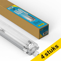 Aanbieding: 4x 123led LED TL armatuur 120 cm incl. TL buis 4000K (840) 2220 lumen High Efficiency IP65 12W (36W) LDR08824