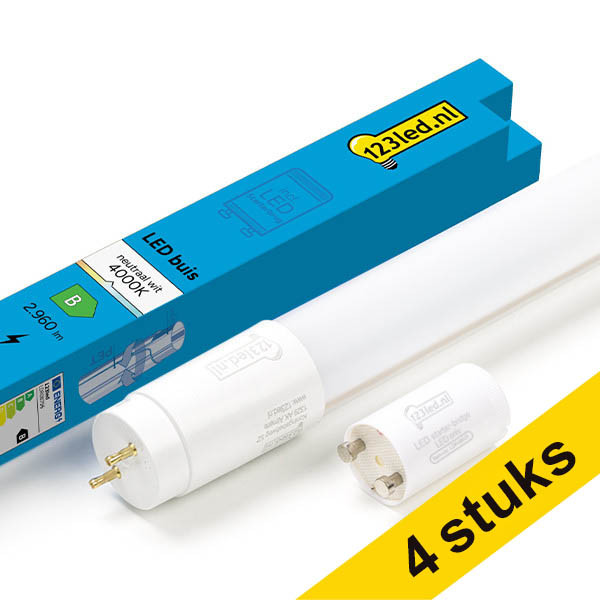 Aanbieding: 4x 123led LED TL buis 120 cm 6500K (865) 2220 lumen High Efficiency T8 (G13) 12W (36W) LDR08794 - 1