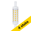 Aanbieding: 4x 123led R7S led-lamp staaflamp 5W (41W) LDR06424 - 1