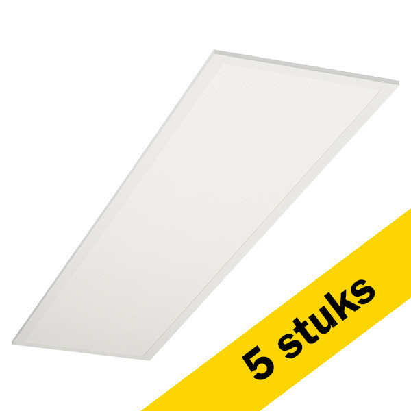 Aanbieding: 5x 123led paneel 30x120 cm helder wit | 4000K | 4000 lumen (40W) LDR08661 - 1