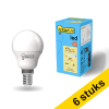 Aanbieding: 6x 123led E14 led-lamp kogel mat 2700K 4.9W (40W) LDR01901 - 1