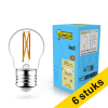 Aanbieding: 6x 123led E27 Filament led-lamp kogel dimbaar 2.5w (25w) LDR02073 - 1