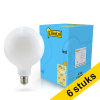 Aanbieding: 6x 123led E27 led-lamp globe mat dimbaar 7w (60w) LDR02107 - 1