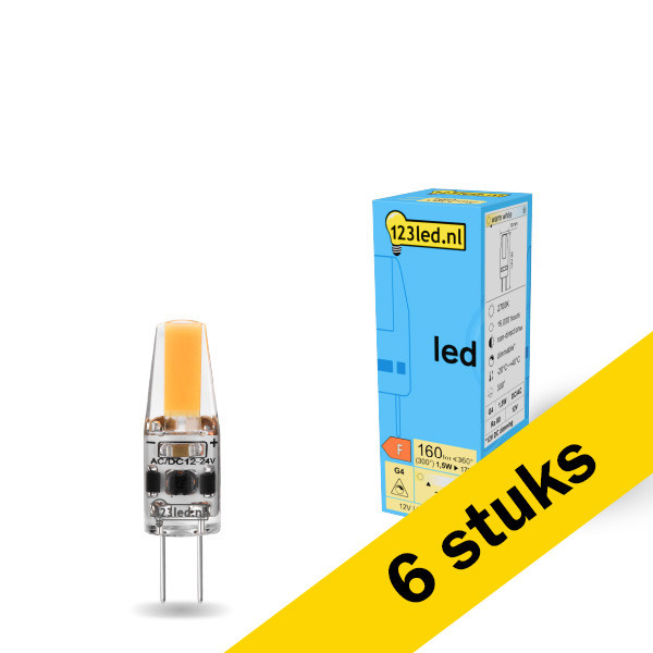 Aanbieding: 6x 123led G4 led-capsule dimbaar 1.5W (17W) LDR01943 - 1