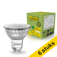 Aanbieding: 6x 123led GU10 LED spot | Ultra Efficient | Helder | 2700K | 1.9W (50W)