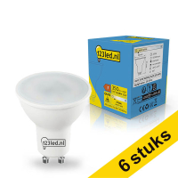 Aanbieding: 6x 123led GU10 LED spot Sensor dag/nacht 2700K 4.5W (50W) LDR02413