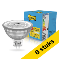 Aanbieding: 6x 123led GU5.3 LED spot | Dim to Warm | 2200-2700K | Dimbaar | 4.4W (35W) LDR02307