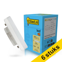 Aanbieding: 6x 123led GX53 led-spot dimbaar 4000K 6.5W (48W)