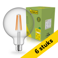 Aanbieding: 6x 123led LED lamp E27 | Globe G125 | Ultra Efficient | Filament | Helder | 2700K | 2.2W (40W)