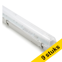 Aanbieding: 9x 123led IP65 TL-armatuur 150 cm | 4000K | 3100 lumen (20.5W) incl. TL-buis