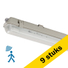 Aanbieding: 9x 123led IP65 TL-armatuur met sensor 120 cm | 4000K | 2100 lumen (14W) incl. TL-buis LDR08649 - 1