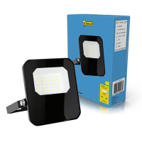 123led Breedstraler 10W | 6500K | 1200 lumen | IP65 | Zwart LDR02193