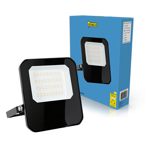 123led Breedstraler 30W | 4000K | 3600 lumen | IP65 | Zwart LDR02196 - 1