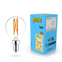 123led E14 Filament led-lamp kogel dimbaar 2.5w (25w) LDR02070