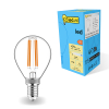 123led E14 filament led-lamp kogel dimbaar 2700K 4.5W (40W)