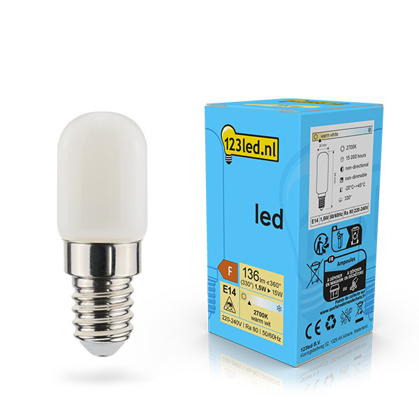 123led E14 led-lamp capsule mat 1.5w (15w) LDR02122 123led E14 led-lamp capsule mat 1.5w (15w) LDR02122 - 1
