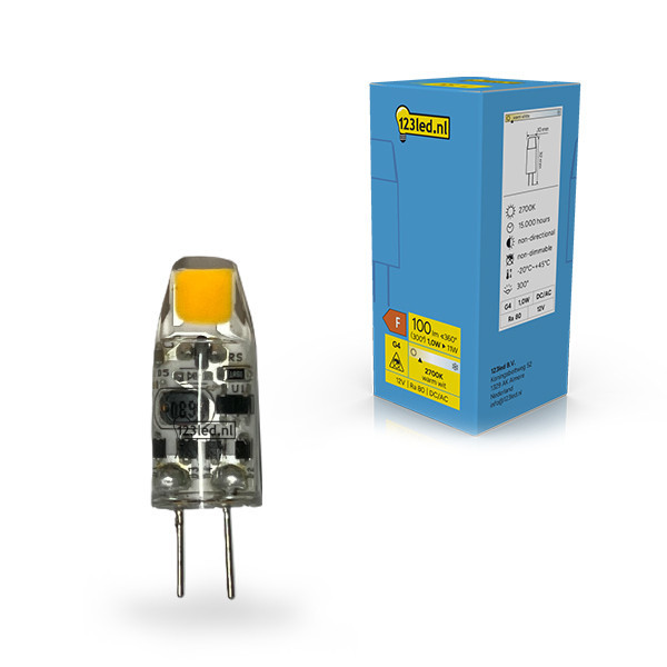 123led G4 LED capsule COB 2700K 1W (11W) LDR02344 - 1