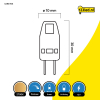 123led G4 led-capsule dimbaar 1.1W (10W) LDR01938 - 2