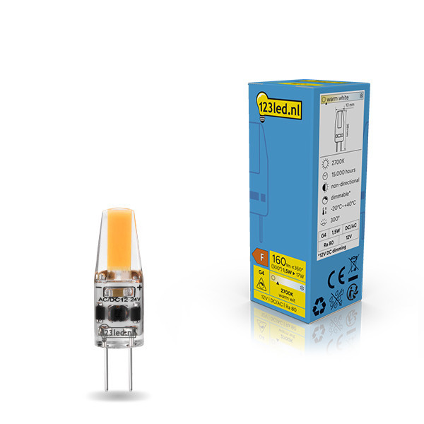 123led G4 led-capsule dimbaar 1.5W (17W) LDR01942 - 1