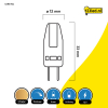 123led G4 led-capsule dimbaar 1.5W (17W) LDR01942 - 2