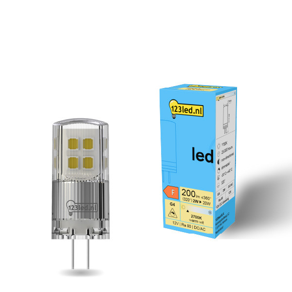 123led G4 led-capsule dimbaar 2W (20W) LDR01930 - 1