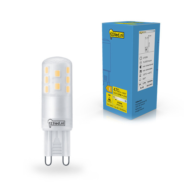 123led G9 LED capsule SMD Mat 2700K 3.7W (40W) LDR02326 - 1
