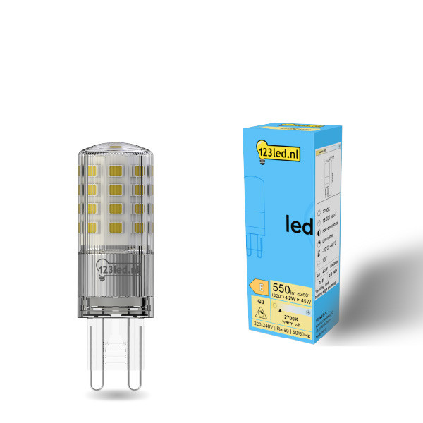 123led G9 led-capsule mat dimbaar 4.2W (45W) LDR01960 123led G9 led-capsule mat dimbaar 4.2W (45W) LDR01960 - 1