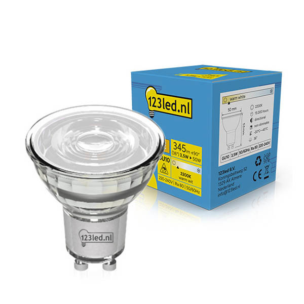 123led GU10 LED spot | 2200K | 3.5W (50W) LDR02238 - 1