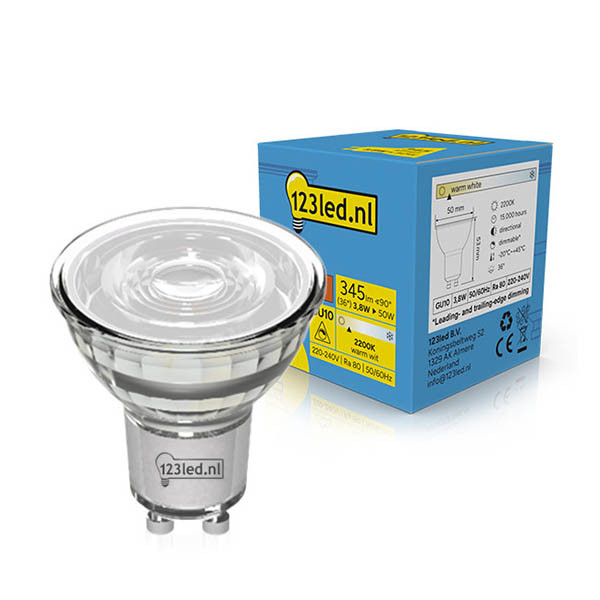 123led GU10 LED spot | 2200K | Dimbaar | 3.8W (50W) LDR02240 - 1