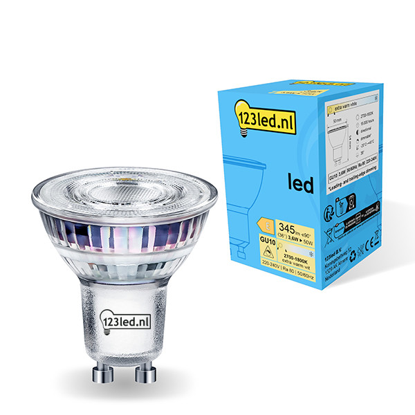 123led GU10 Sfeerdim led-spot dimbaar 3.6W (50W) LDR01732 - 1
