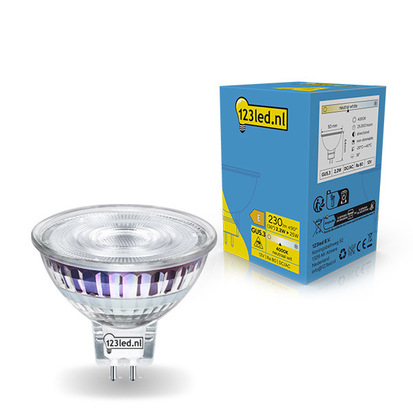 123led GU5.3 LED spot | 4000K | 2.9W (23W) LDR02296 - 1