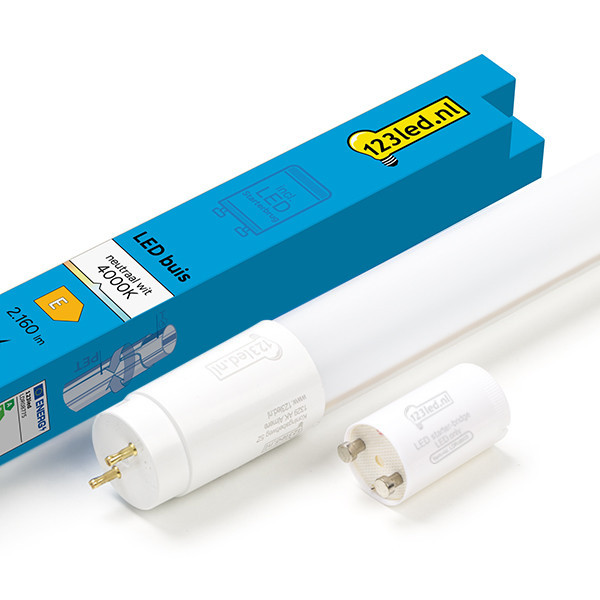 123led LED TL buis 120 cm 4000K (840) 2160 lumen T8 (G13) 18W (36W) LDR08775 - 1