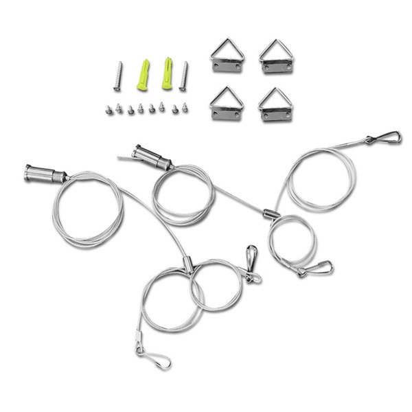 123led Ophangset voor led panelen met 4 staaldraden LDR08829 - 1