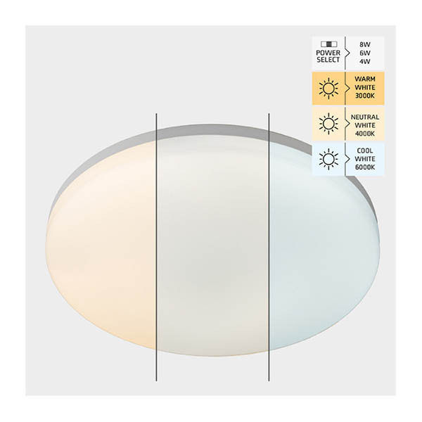 123led Plafondlamp | Ø 30 cm | 3000-4000-6000K | 2780 lumen | IP54 | 16W LDR02253 - 2