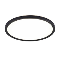 123led Plafondlamp | Ø 30 cm | 3000-4000-6000K | Step-Dim | 2160 lumen | IP54 | Zwart | 18W LDR02256