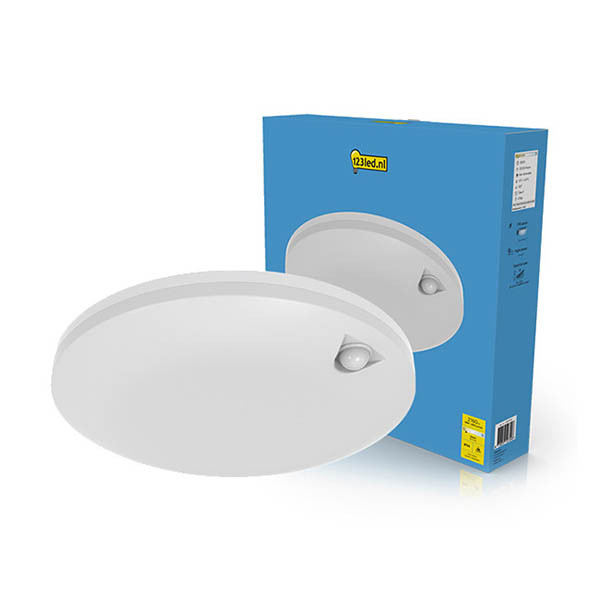 123led Plafondlamp met sensor | Ø 30 cm | 3000K | 2160 lumen | IP54 | 18W LDR02250 - 1