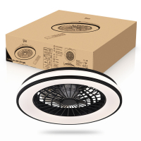 Plafondventilator met LED lamp | Ø 48.5 cm | 2000-4000K | Zwart | 63W LDR02466