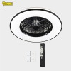 Plafondventilator met LED lamp | Ø 48.5 cm | 2000-4000K | Zwart | 63W LDR02466 - 8