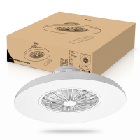 Plafondventilator met LED lamp | Ø 60 cm | RGB + 2700-6500K | Wit | 54W LDR02469