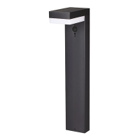 Solar tuinlantaarn met sensor | 50 cm | Bologna | 3000K | IP44 | Zwart LDR08733