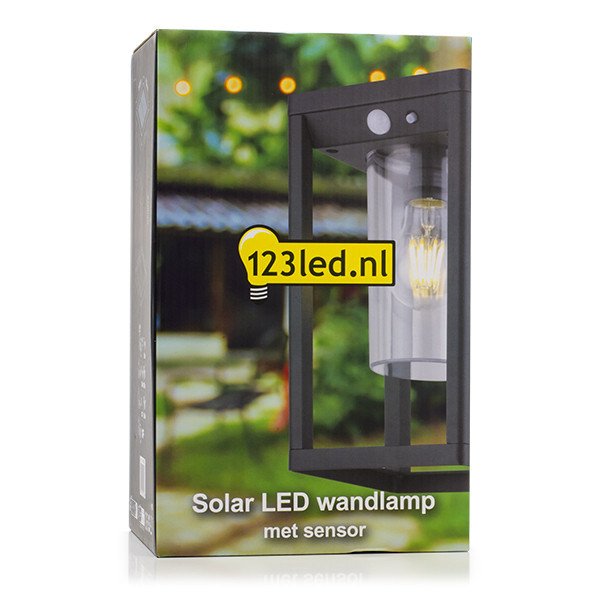 123led Solar wandlamp Kensington met sensor LDR08542 - 5