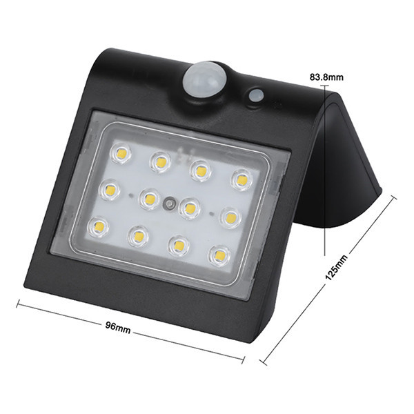 123led Solar wandlamp Osaka met sensor LDR08574 - 6