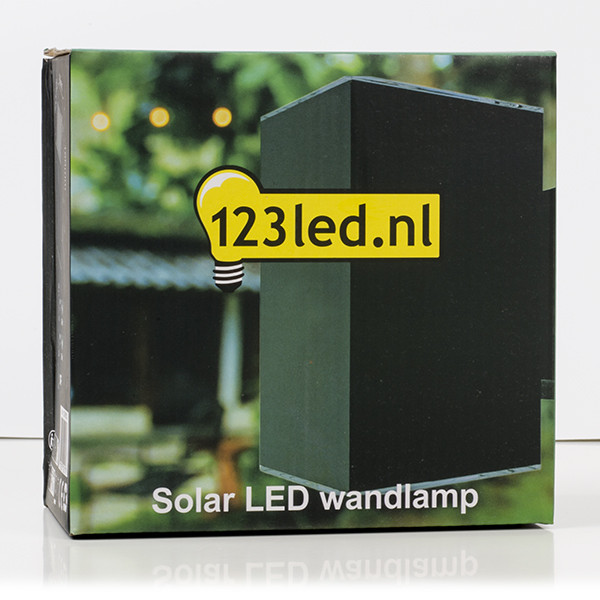 Solar wandlamp met sensor | Oxford | Up & Down | 3000K | IP54 | Zwart LDR08533 - 6