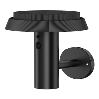 Solar wandlamp met sensor | Palermo | 1800-2700-3000K | IP44 | Zwart LDR08734