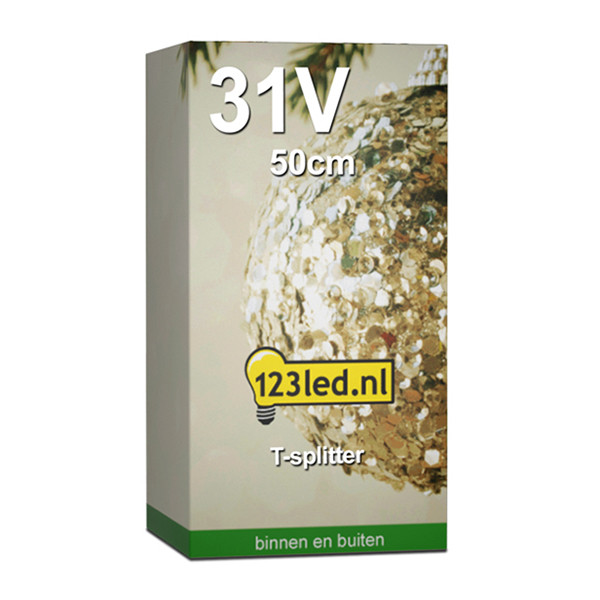 123led T-splitter voor koppelbare kerstverlichting | 50 cm | 31V LDR07139 - 2