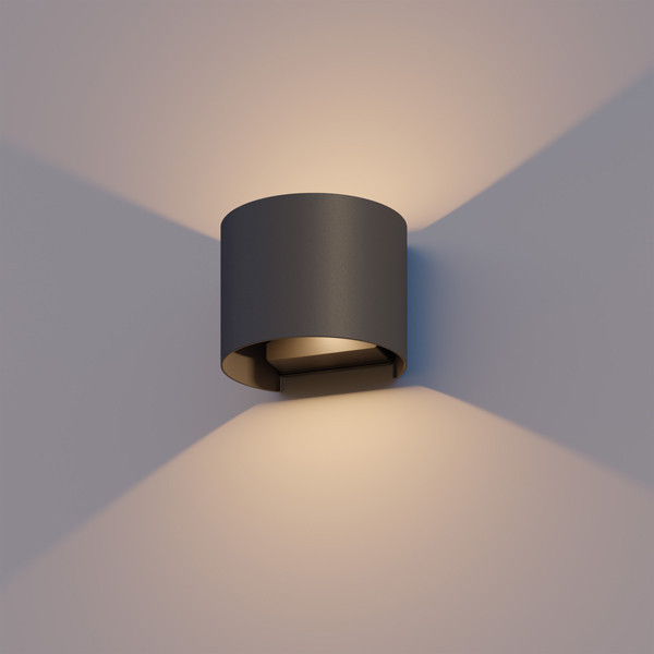Wandlamp buiten | Up & Down | Alvin | 2700K | IP54 | 5.5W | Zwart LDR08548 - 1