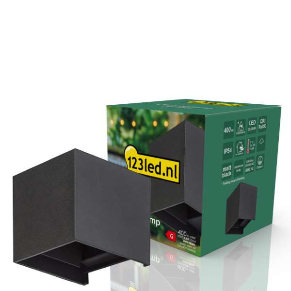 Wandlamp buiten | Up & Down | Amarillo | 1800-2700K | IP54 | 5.5W | Zwart LDR08547 - 2