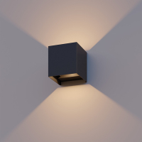 Wandlamp buiten | Up & Down | Amarillo | 2700K | IP54 | 5.5W | Zwart LDR08546