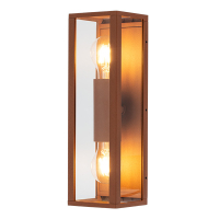 Wandlamp buiten E27 | Up & Down | Seattle | IP44 | Roestkleur LDR08851