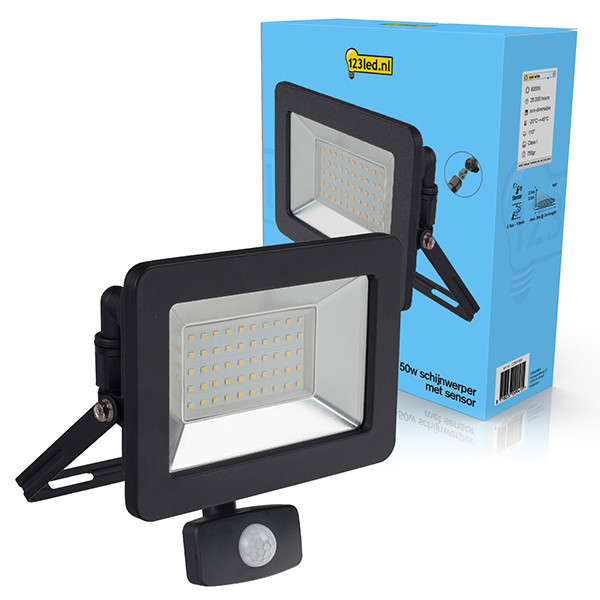 123led breedstraler met sensor | 6000K | 5500 lumen (50W) LDR01993 123led breedstraler met sensor | 6000K | 5500 lumen (50W) LDR01993 - 1